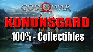 GOD OF WAR  KONUNSGARD  100 Collectibles [upl. by Aicerg604]