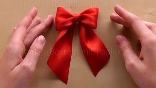 Schleife binden zum Geschenke verpacken 🎀 DIY Geschenkschleife zum Geschenk dekorieren basteln [upl. by Stichter]