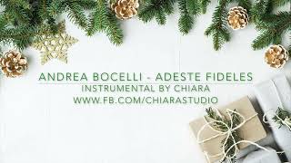 Andrea Bocelli Adeste Fideles  instrumental karaoke podkład muzyczny akompaniament cover by Chiara [upl. by Cordle]