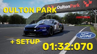 ACC Hotlap Ford Mustang GT3  Oulton Park  132070 W Free Setup [upl. by Lemmuela]