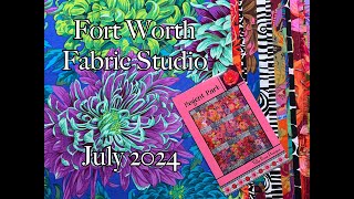 Forth Worth Fabric Studio subscription box UNBOXING July 2024 [upl. by Idurt]