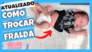 COMO TROCAR FRALDA DE BEBÊ  Passo a passo ATUALIZADO para trocar fralda do recém nascido [upl. by Yelroc346]