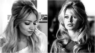 Brigitte Bardot Bouffant tutorial [upl. by Garold]