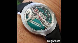 1970 Accutron Spaceview watch flying saucer runs great [upl. by Glovsky996]