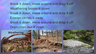 Weathering Erosion and Deposition Rap [upl. by Agnella]