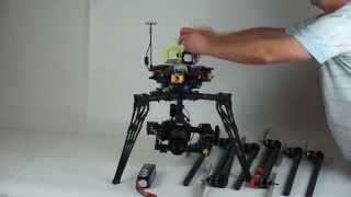 Versadrones Heavy Lift Octocopter detachable arms demonstration [upl. by Tsenrae]