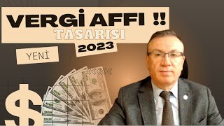 VERGİ AFFI 2023 HAKKINDA  BUNLARA DİKKAT  KİMLER YARARLANABİLİR [upl. by Isborne69]