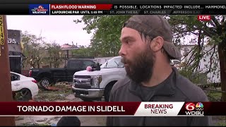 Slidell construction workers describe riding out tornado [upl. by Jesse]