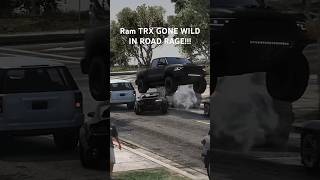 Ram TRX JUMP OVER CARS IN RAGE trx ram srt srt8 trackhawk dodge 1000hp hellcat fastcar [upl. by Ayanat623]