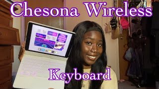 iPad 9th generation accessories Chesona Wireless Keyboard Case unboxing and review [upl. by Anaila114]