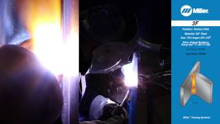 Welding Certification Position 3F Vertical Fillet Weld [upl. by Atekan42]