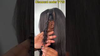 Butterfly Braids Tutorial on Half Up Half Down Quick Weave [upl. by Longerich]