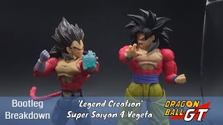 Bootleg Breakdown 35 Legend Creation Super Saiyan 4 Vegeta [upl. by Ecnatsnok151]