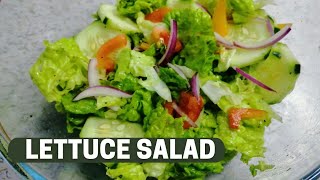 QUICK AND EASY LETTUCE SALAD RECIPE [upl. by Young]