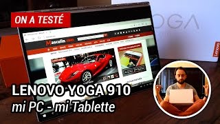 TEST 9 Ordinateur portable convertible Lenovo Yoga 910 [upl. by Gnilrac208]