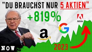 Du brauchst nur 5 Aktien um Reich zu werden Wirklich [upl. by Auoh]