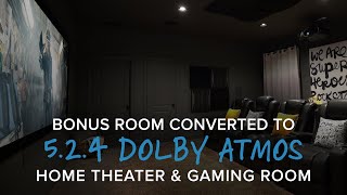 524 Dolby Atmos Home Theater amp Gaming Room Tour  Epson 6050UB Bowers amp Wilkins Marantz [upl. by Yrem]