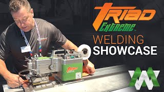 Portable Hot Wedge Welder Demonstration  Triad Extreme I Miller Weldmaster [upl. by Noryak]