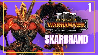 🔥 Skarbrands Wrath Unleashed Total War Warhammer 3 Immortal Empires 🔥 Khorne Campaign Gameplay [upl. by Mandeville]