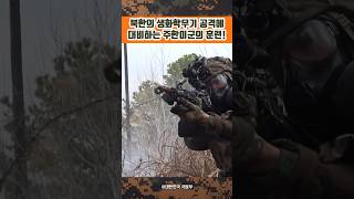 화생방 보호의 풀장착하고 훈련하는 주한미군 [upl. by Qooraf]