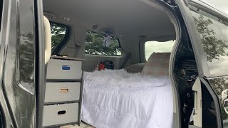 VAN TOUR  My 2013 Toyota Sienna No Build Mini Van Camper Conversion Minimalist Lifestyle Vlog [upl. by Emlin681]