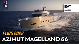 AZIMUT MAGELLANO 66 seen at FLIBS 2022  The Boat Show [upl. by Robinett]