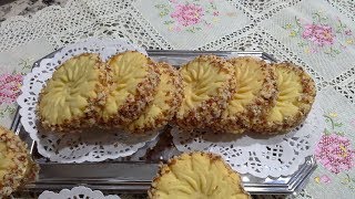 وصفة صابلي الشمس حلويات العيد  مطبخ سلسبيل Recette de sablé soleil gâteaux de laid  selsabil c [upl. by Nashom]