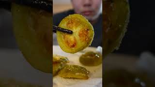 I tried DEEP FRIED GREEN TOMATOES [upl. by Aryt]