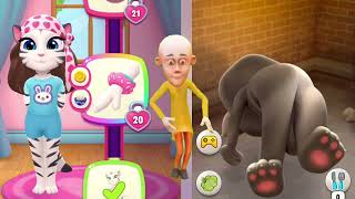 My talking Tom vs my talking Angela 😤😭😭😤😭😭 Android x iOS game 🎮🎯🎯🎮🎯viralvideos cartoon tomtaking [upl. by Ian473]