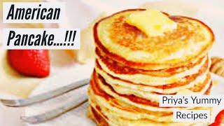 american pancake  american pancake recipe how to  cooking tasty food  fluffy pancakes [upl. by Leruj]