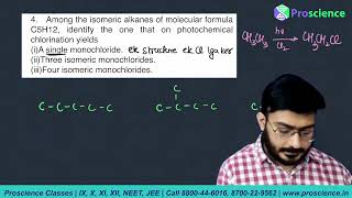 Among the isomeric alkanes of molecular formula C5H12 identify the one that on photochemical [upl. by Hnacogn]