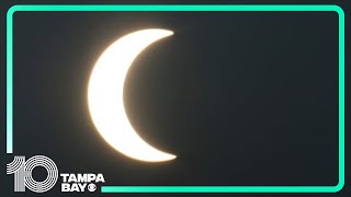 LIVE Solar eclipse path of totality Tampa Bay radar [upl. by Joey316]