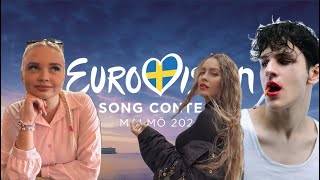 REACTION MY NATIONAL FINAL TOP 10 EUROVISION 2024 💘 [upl. by Refotsirc]