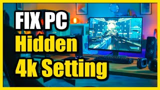 How to Fix 4k option Not Showing up on Display Settings on Windows 10 amp 11 PC Easy Tutorial [upl. by Auqinehs]