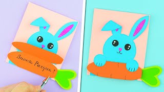 Biglietto di auguri Buona Pasqua fai da te  Lavoretti con la carta tutorial  DIY Paper craft [upl. by Naruq528]