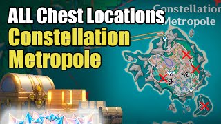 ALL CHEST LOCATION Constellation Metropole  in Simulanka 48   Genshin Impact [upl. by Buff]