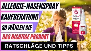 AllergieNasenspray Die besten Heuschnupfensprays im Vergleich So wählen Sie das richtige Produk [upl. by Llertnek]