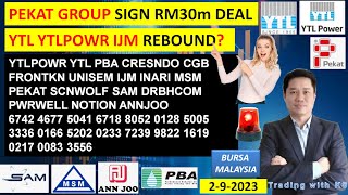 Daily KLSE BURSA UPDATE  292024💥PEKAT GROUP SIGN RM30m DEAL💥YTL YTLPOWR IJM REBOUND💥 YTLPOWR [upl. by Sedecram855]