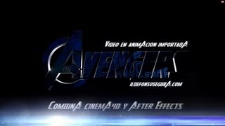 Tutorial Cinema4D y After Effects insertar video en texto animado [upl. by Kcir]