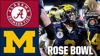 Rose Bowl Alabama Crimson Tide vs Michigan Wolverines  Full Game Highlights  CFB Semifinal [upl. by Sturrock]