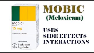 MOBIC Tablets Meloxicam  Uses Precautions Dosage Side Effects [upl. by Atirys]