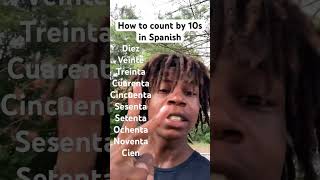 How to count by 10s in Spanish learningspanish learnspanish [upl. by Burrus]