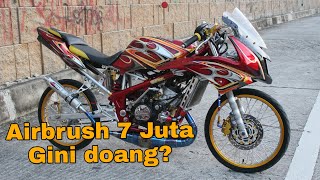 Review Modifikasi Ninja rr new Airbrush grafis 7 juta [upl. by Juieta589]