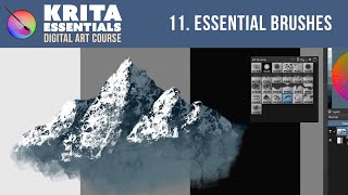 Custom Krita Brushes for Painting  Krita Tutorial for Beginners Lesson 11 🖌️ [upl. by Etteiluj]