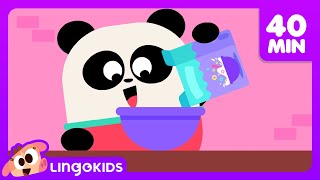 SHARING IS CARING 💚🐼  Elliots Favorite Songs for Kids  Lingokids [upl. by Anirbys]