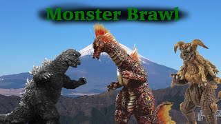 Godzilla vs Titanosaurus vs King CesarMonster brawl [upl. by Ahtiekahs]