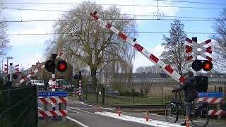 Spoorwegovergang Dordrecht Zuid  Dutch railroad crossing [upl. by Okim]