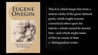 EUGENE Onegin Russian Life in Verse By Alexander Pushkin Audiobook full length [upl. by Soinski]