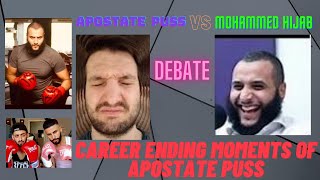 mohammed hijab vs apostate pus debate  career ending moments of apostate pus on adamslim podcast [upl. by Melville741]