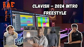 Clavish  2024 Intro Freestyle  REACTION [upl. by Anitnoc]